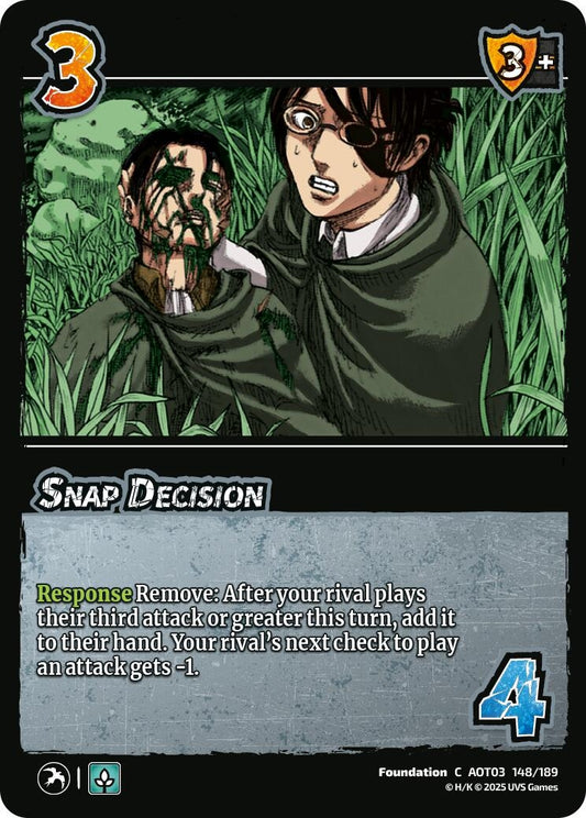 Image for Snap Decision (148/189) (AOT03) - UniVersus
