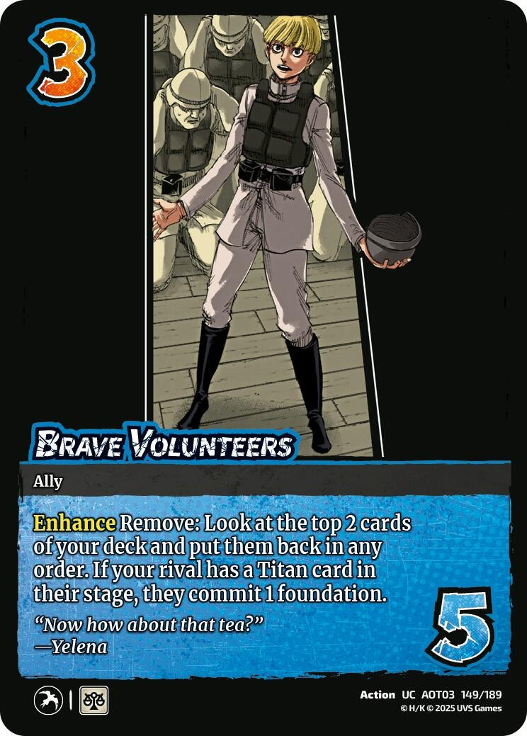Image for Brave Volunteers (149/189) (AOT03) - UniVersus