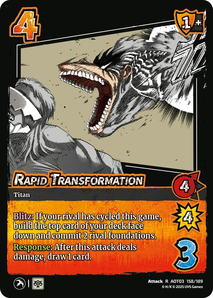 Image for Rapid Transformation (158/189) (AOT03) - UniVersus