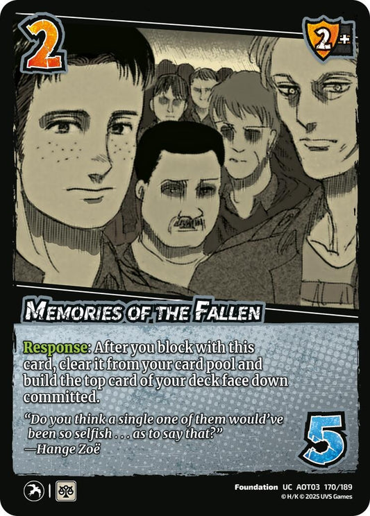 Image for Memories of the Fallen (170/189) (AOT03) - UniVersus