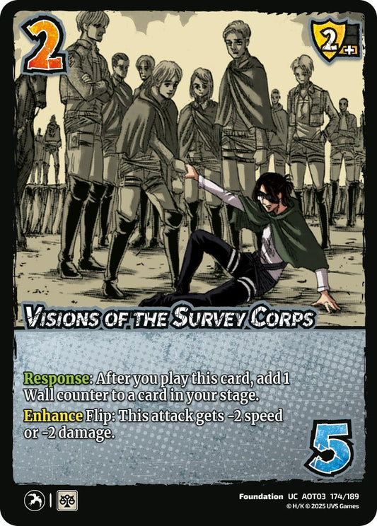 Image for Visions of the Survey Corps (174/189) (AOT03) - UniVersus