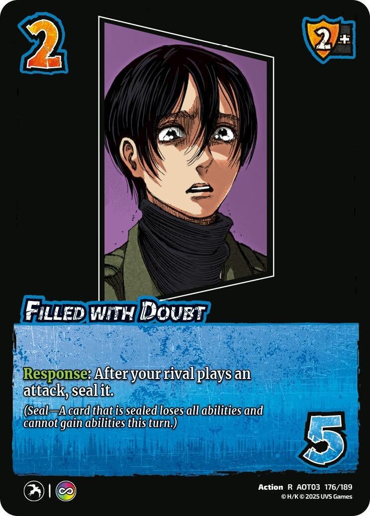 Image for Filled with Doubt (176/189) (AOT03) - UniVersus