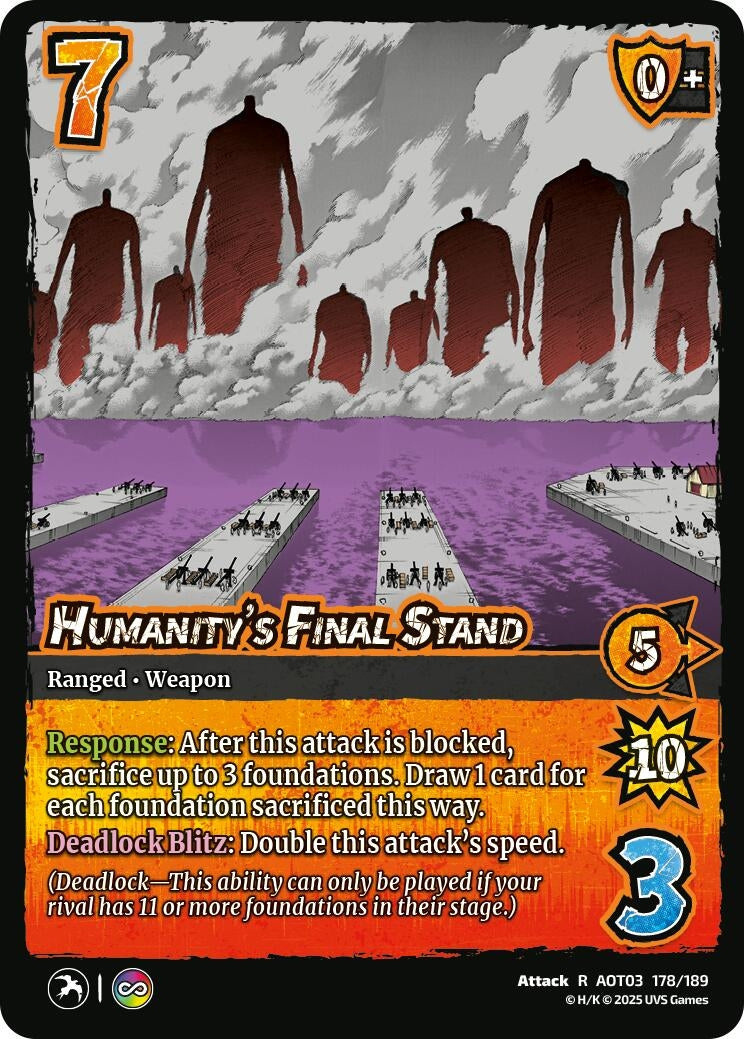 Image for Humanity's Final Stand (178/189) (AOT03) - UniVersus