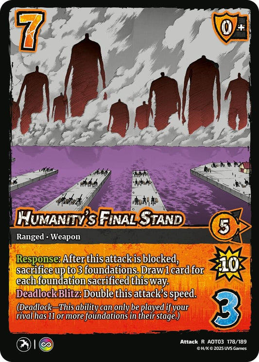 Image for Humanity's Final Stand (178/189) (AOT03) - UniVersus