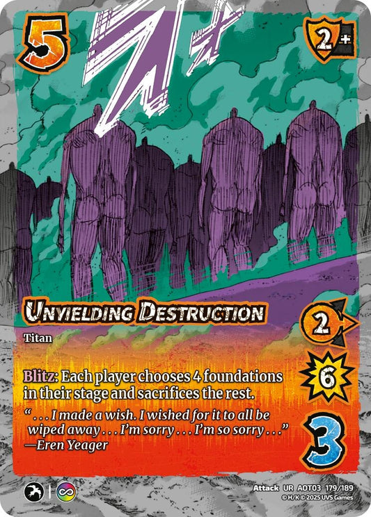 Image for Unyielding Destruction (179/189) (AOT03) - UniVersus