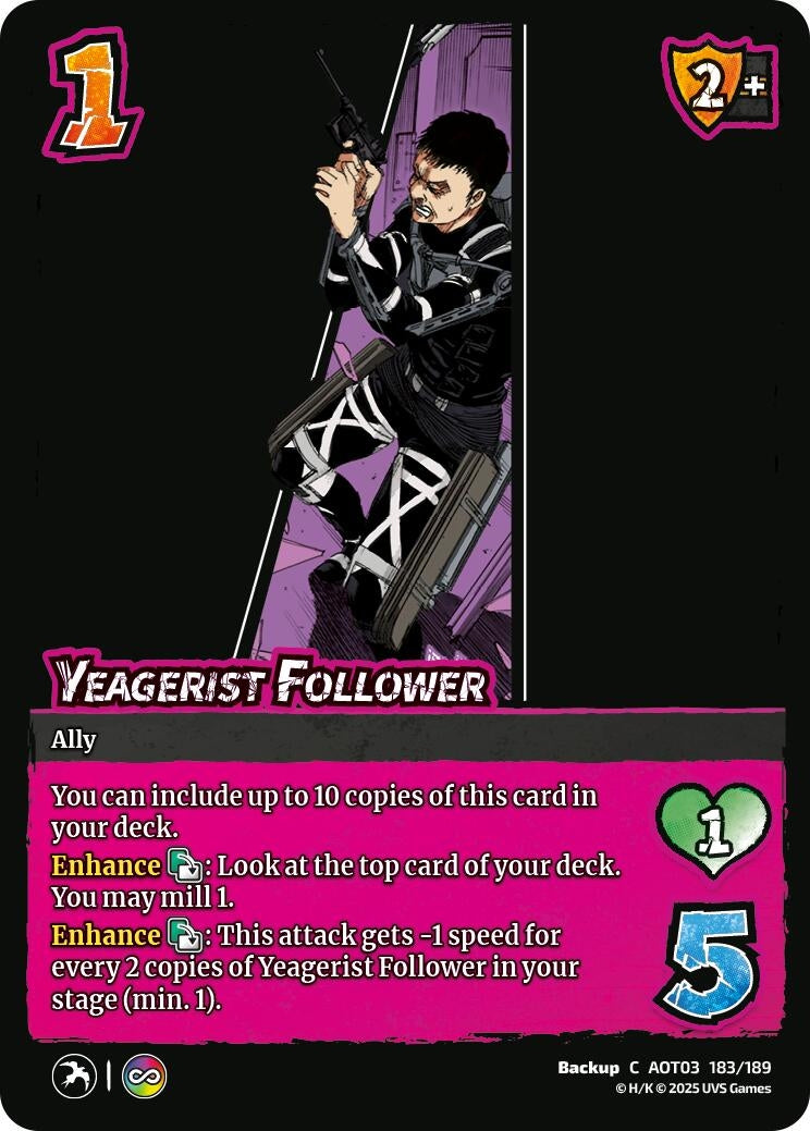 Image for Yeagerist Follower (183/189) (AOT03) - UniVersus