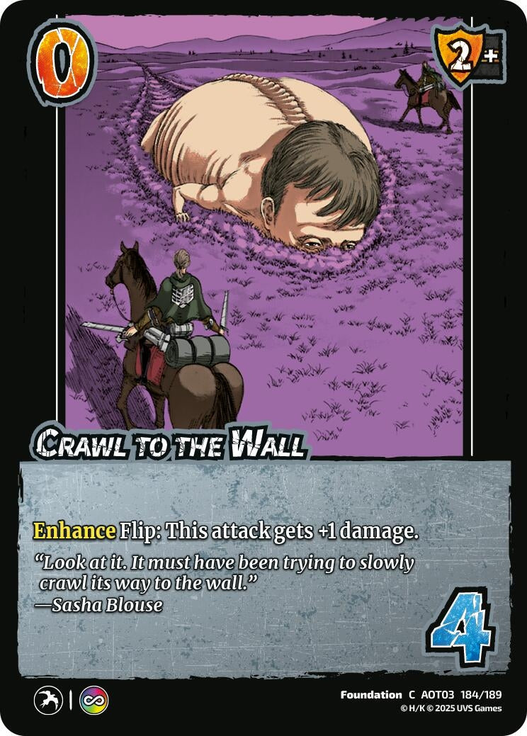 Image for Crawl to the Wall (184/189) (AOT03) - UniVersus