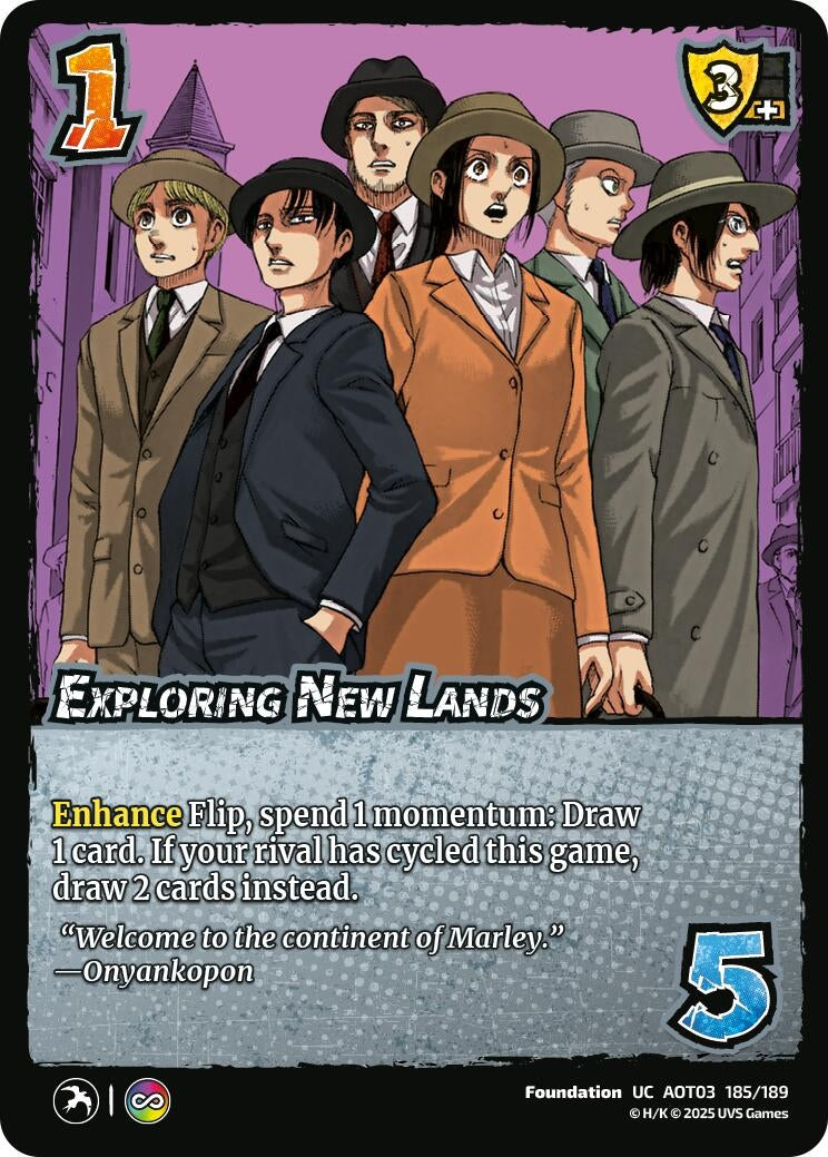 Image for Exploring New Lands (185/189) (AOT03) - UniVersus