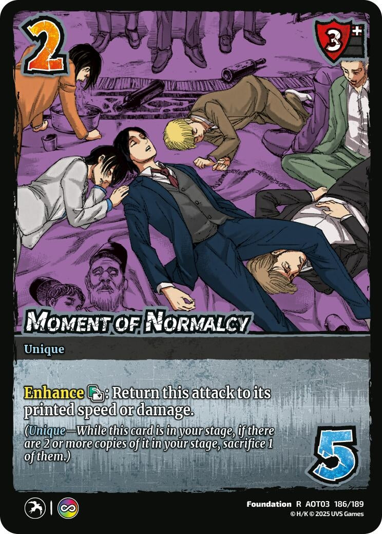 Image for Moment of Normalcy (186/189) (AOT03) - UniVersus