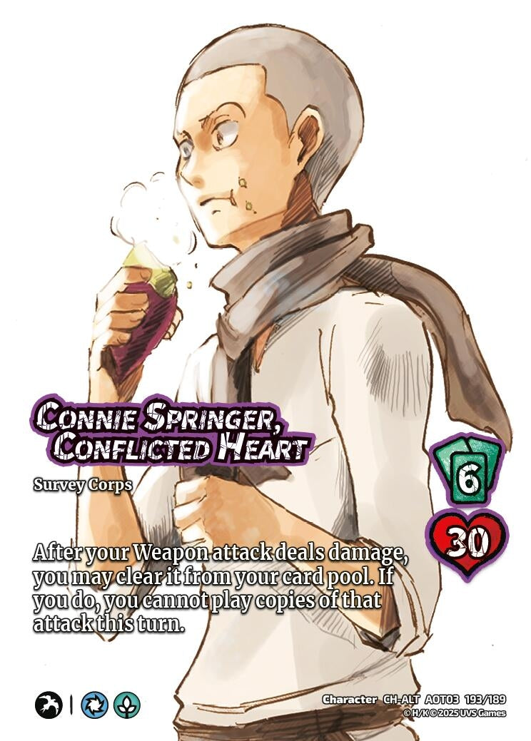 Image for Connie Springer, Conflicted Heart (Alternate Art) (193/189) (AOT03) - UniVersus