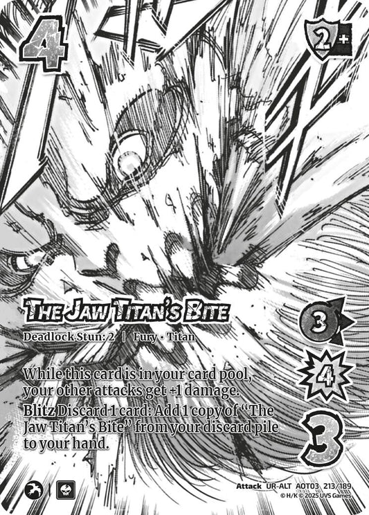 Image for The Jaw Titan's Bite (Alternate Art) (213/189) (AOT03) - UniVersus