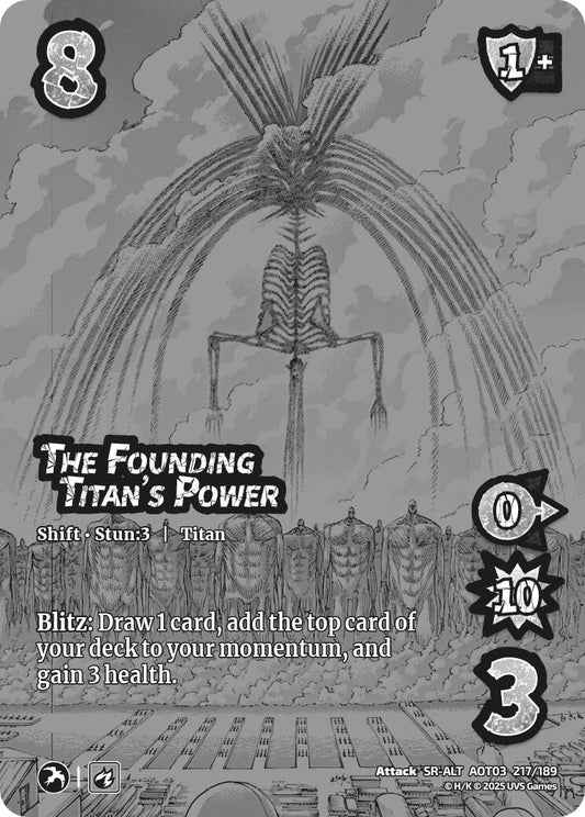 Image for The Founding Titan's Power // Ymir Fritz (Alternate Art) (217/189) (AOT03) - UniVersus