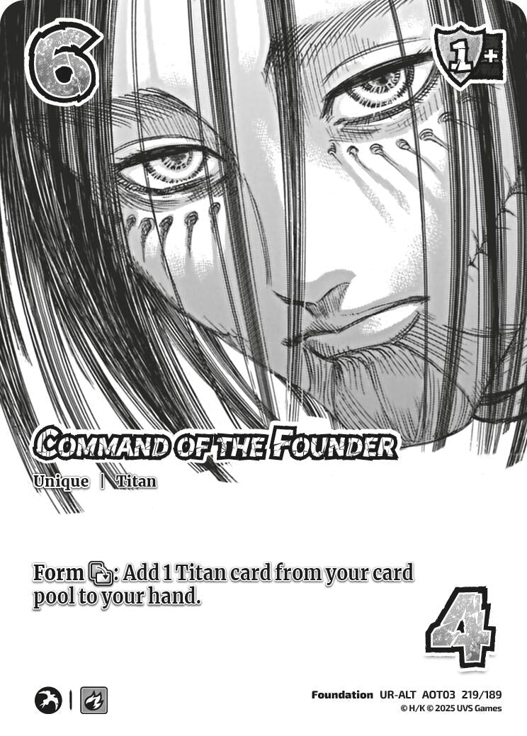 Image for Command of the Founder (Alternate Art) (219/189) (AOT03) - UniVersus
