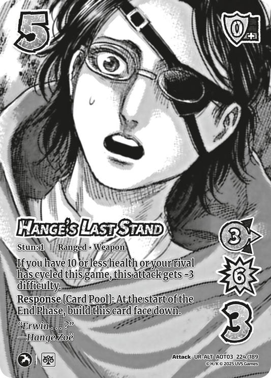 Image for Hange's Last Stand (Alternate Art) (224/189) (AOT03) - UniVersus