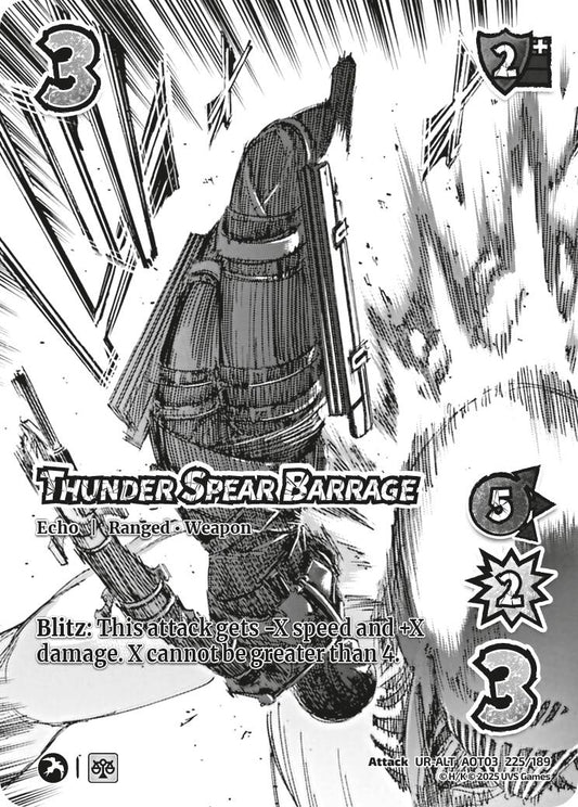Image for Thunder Spear Barrage (Alternate Art) (225/189) (AOT03) - UniVersus