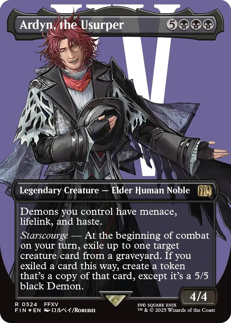 Image for Ardyn, the Usurper (Borderless) (Surge Foil) (0524) (524) (FIN) - Magic: The Gathering