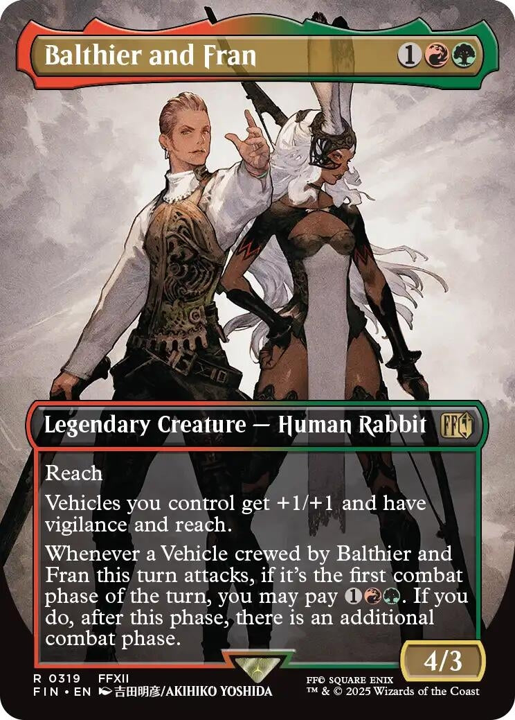 Image for Balthier and Fran (Borderless) (0319) (319) (FIN) - Magic: The Gathering