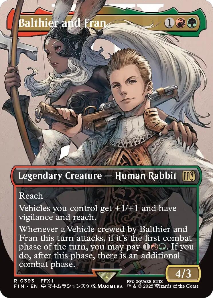 Image for Balthier and Fran (Borderless) (0393) (393) (FIN) - Magic: The Gathering