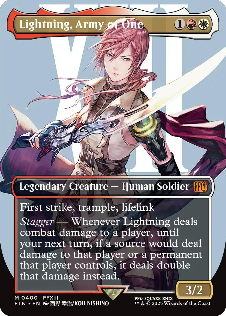 Image for Lightning, Army of One (Borderless) (0400) (400) (FIN) - Magic: The Gathering