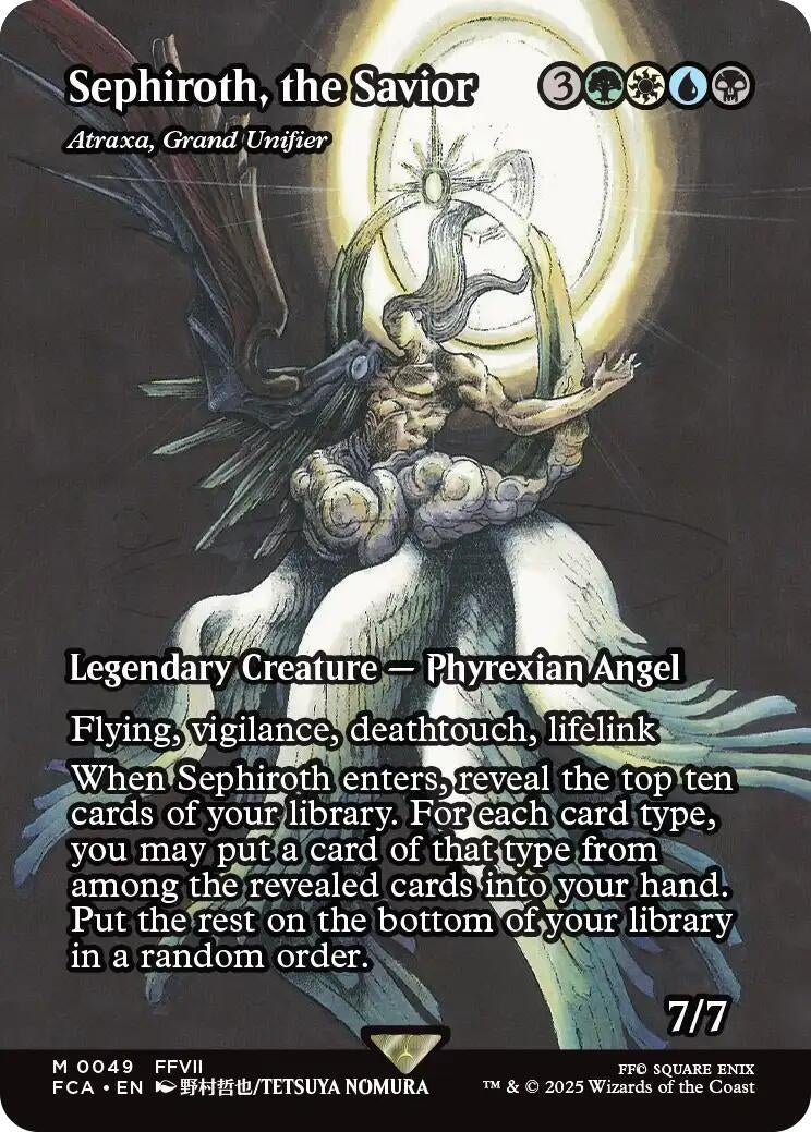 Image for Sephiroth, the Savior - Atraxa, Grand Unifier (Showcase) (49) (FINAL FANTASY: Through the Ages) - Magic: The Gathering
