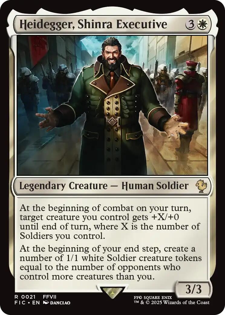 Image for Heidegger, Shinra Executive (21) (FIC) - Magic: The Gathering