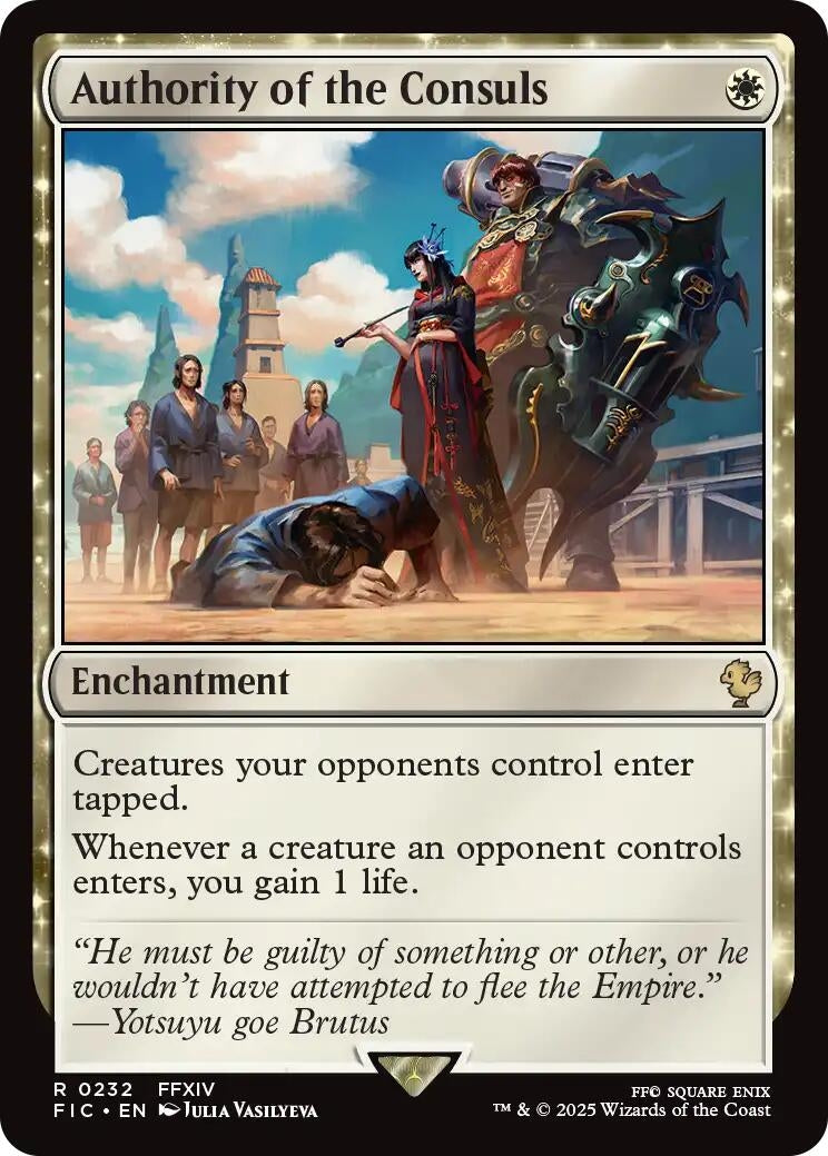 Image for Authority of the Consuls (232) (FIC) - Magic: The Gathering