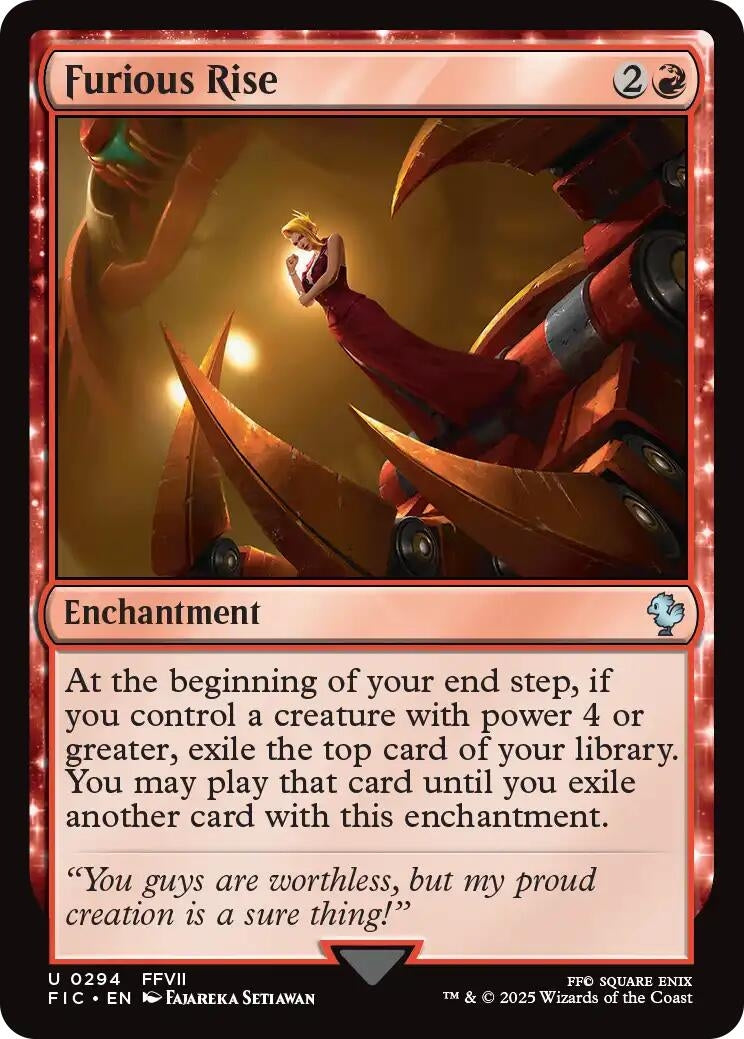 Image for Furious Rise (294) (FIC) - Magic: The Gathering