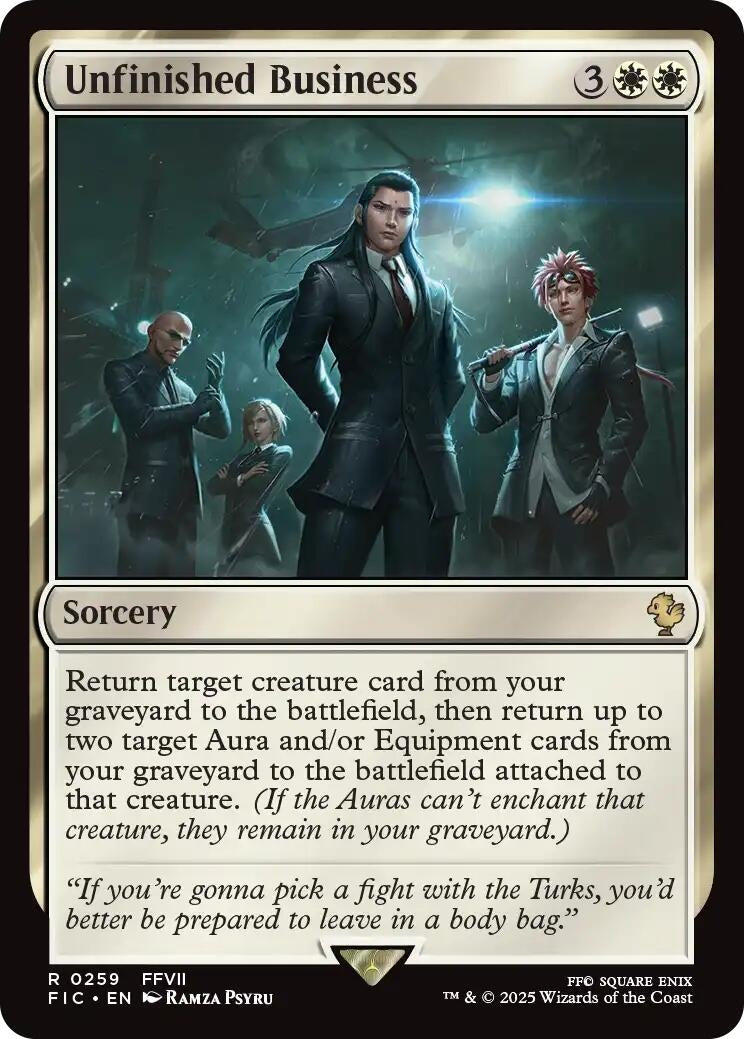 Image for Unfinished Business (259) (FIC) - Magic: The Gathering