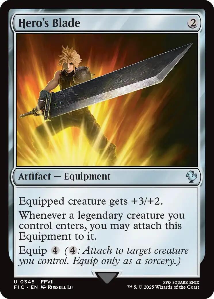 Image for Hero's Blade (345) (FIC) - Magic: The Gathering