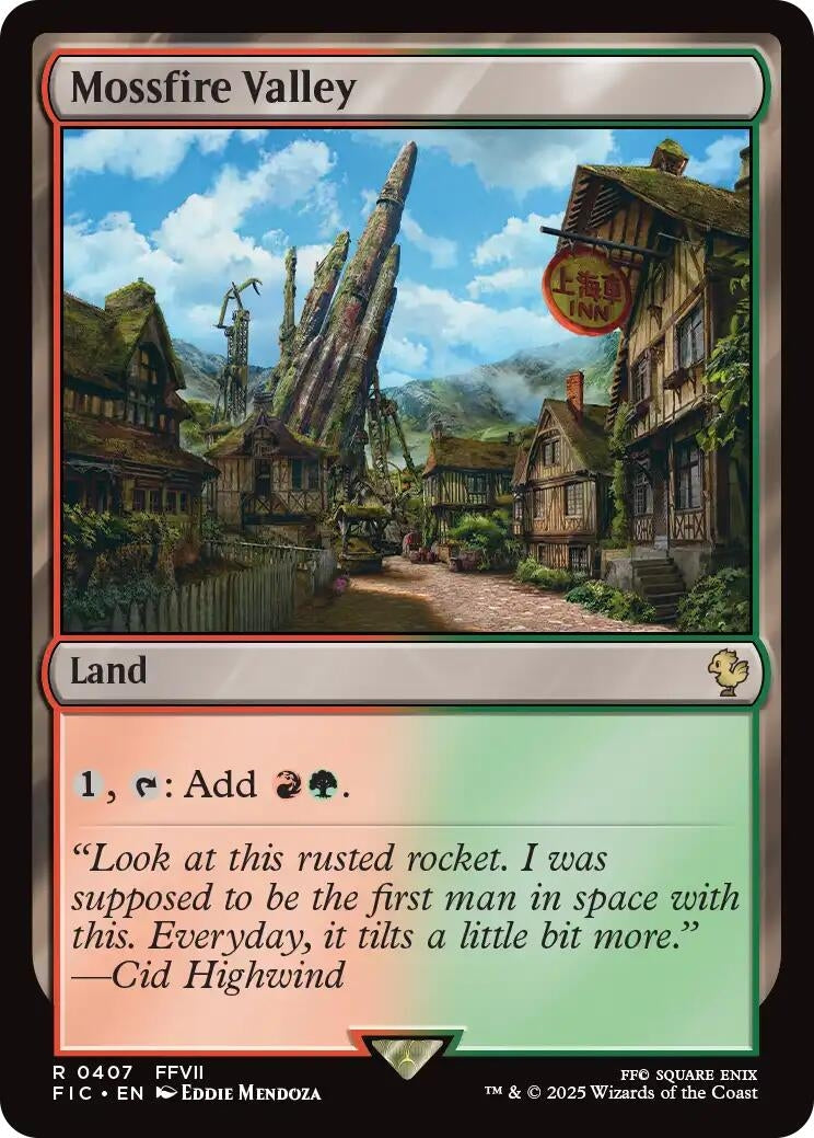 Image for Mossfire Valley (407) (Commander: FINAL FANTASY) - Magic: The Gathering
