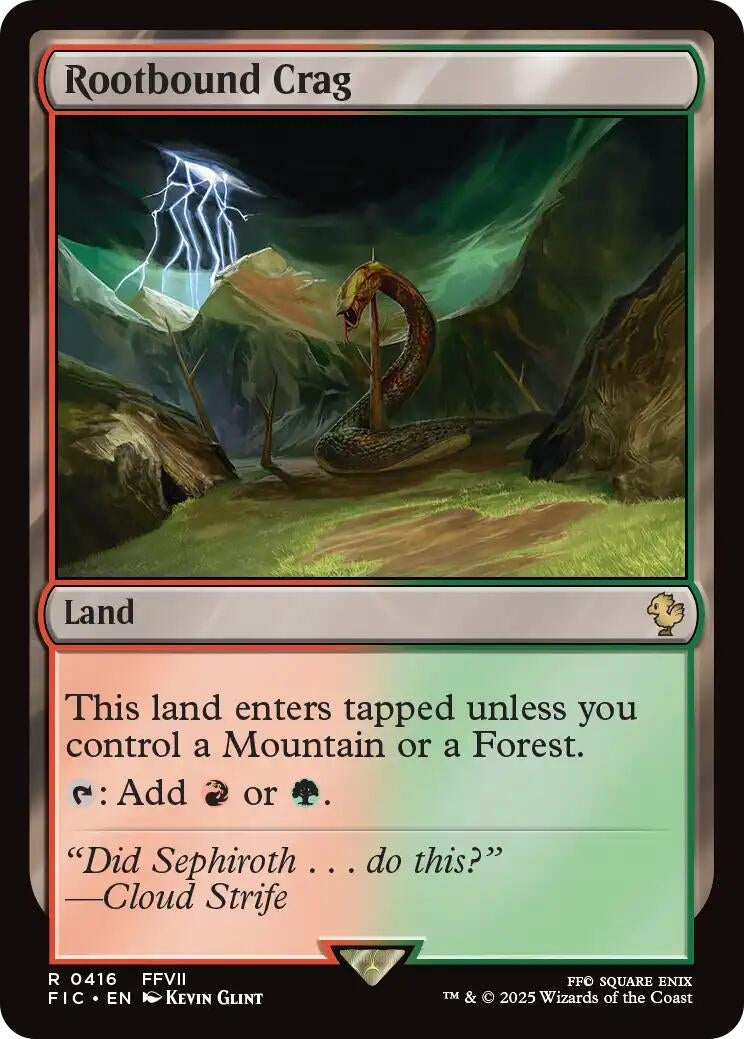 Image for Rootbound Crag (416) (Commander: FINAL FANTASY) - Magic: The Gathering