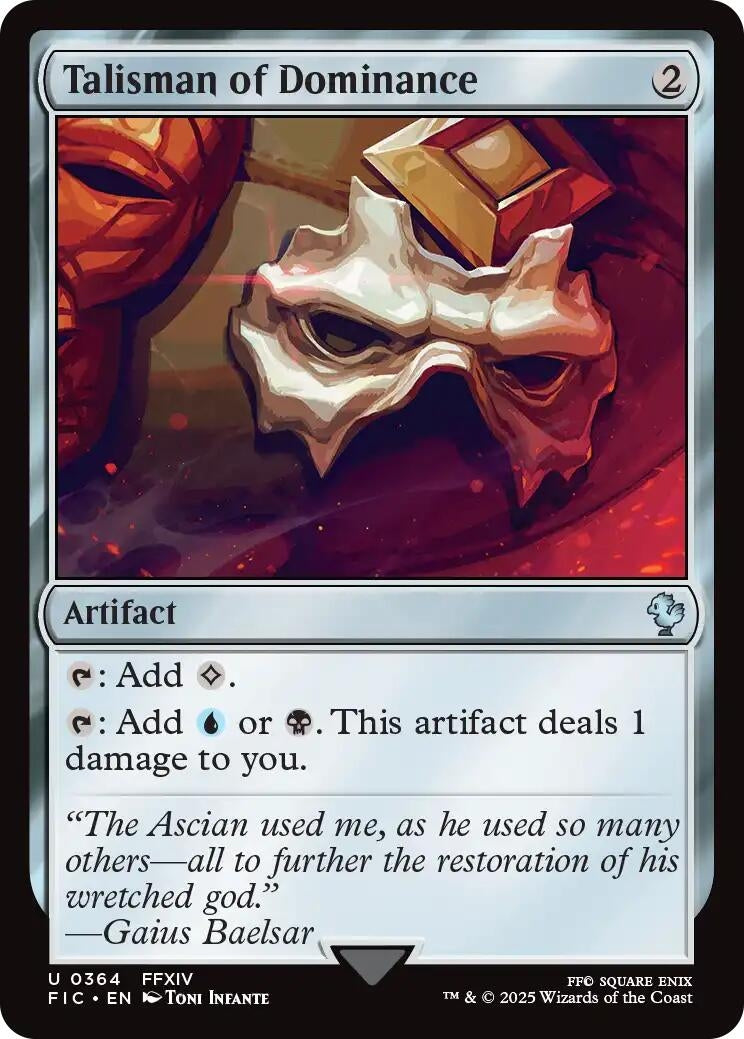 Image for Talisman of Dominance (364) (Commander: FINAL FANTASY) - Magic: The Gathering