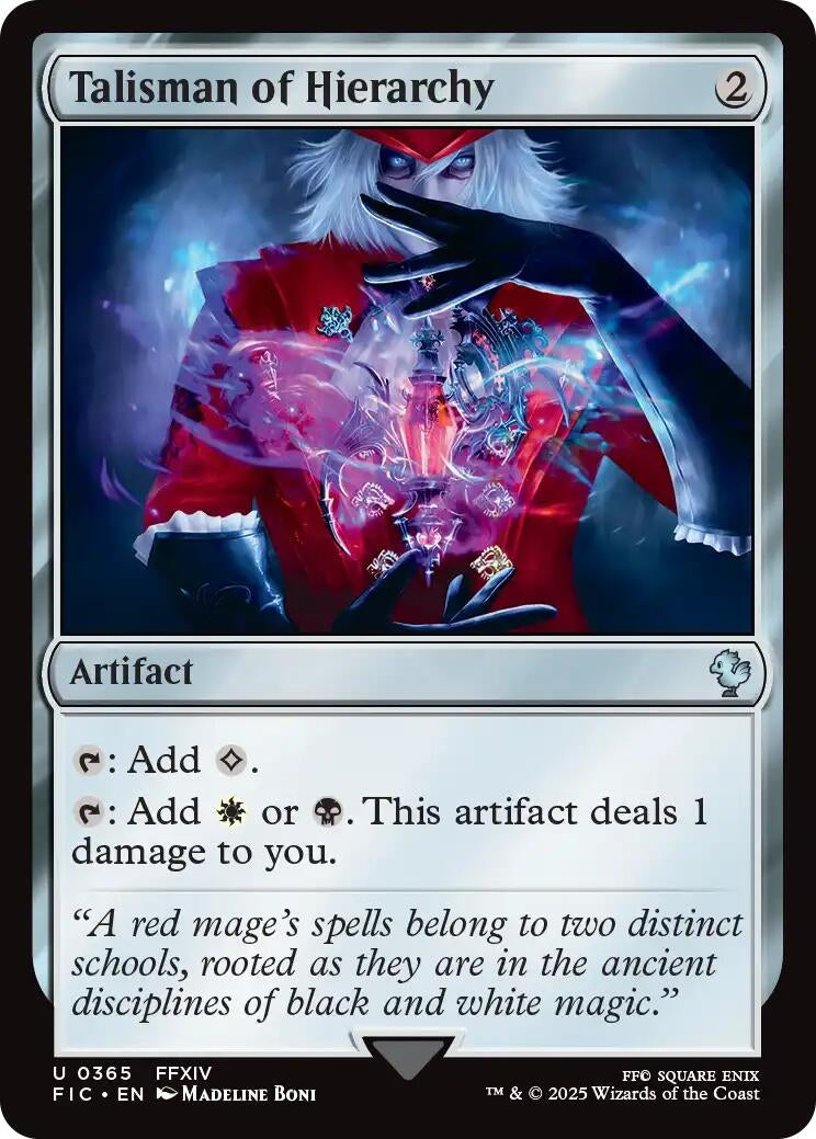 Image for Talisman of Hierarchy (365) (Commander: FINAL FANTASY) - Magic: The Gathering