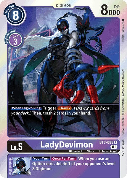 LadyDevimon [BT3-088] (Official Tournament Pack Vol.4) [Release Special Booster Promos] | Red Riot Games CA