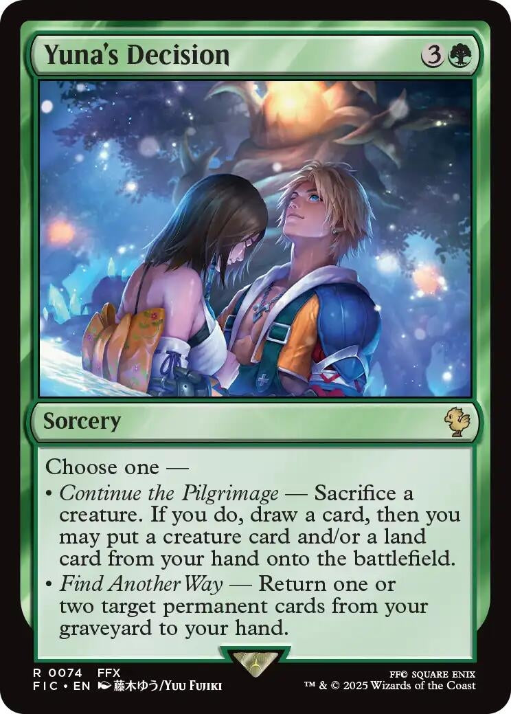 Image for Yuna's Decision (74) (Commander: FINAL FANTASY) - Magic: The Gathering