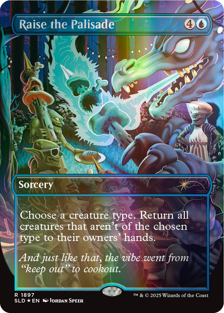 Image for Raise the Palisade (Double Rainbow Foil) (1897) - Magic: The Gathering