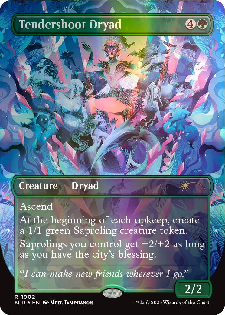 Image for Tendershoot Dryad (Double Rainbow Foil) (1902) - Magic: The Gathering