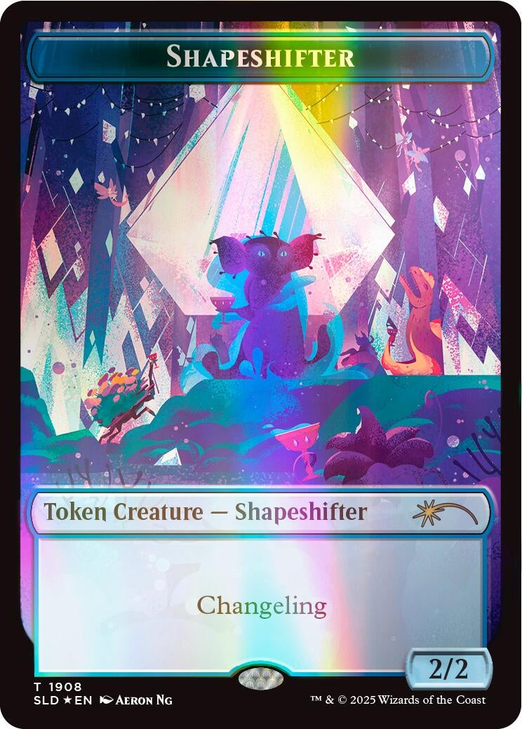 Image for Shapeshifter Token (1908) (Double Rainbow Foil) (1908) - Magic: The Gathering