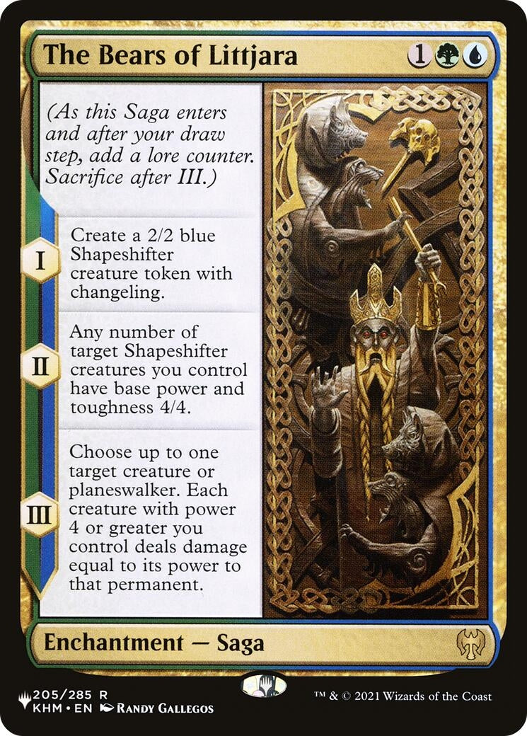 Image for The Bears of Littjara (205/285) - Magic: The Gathering