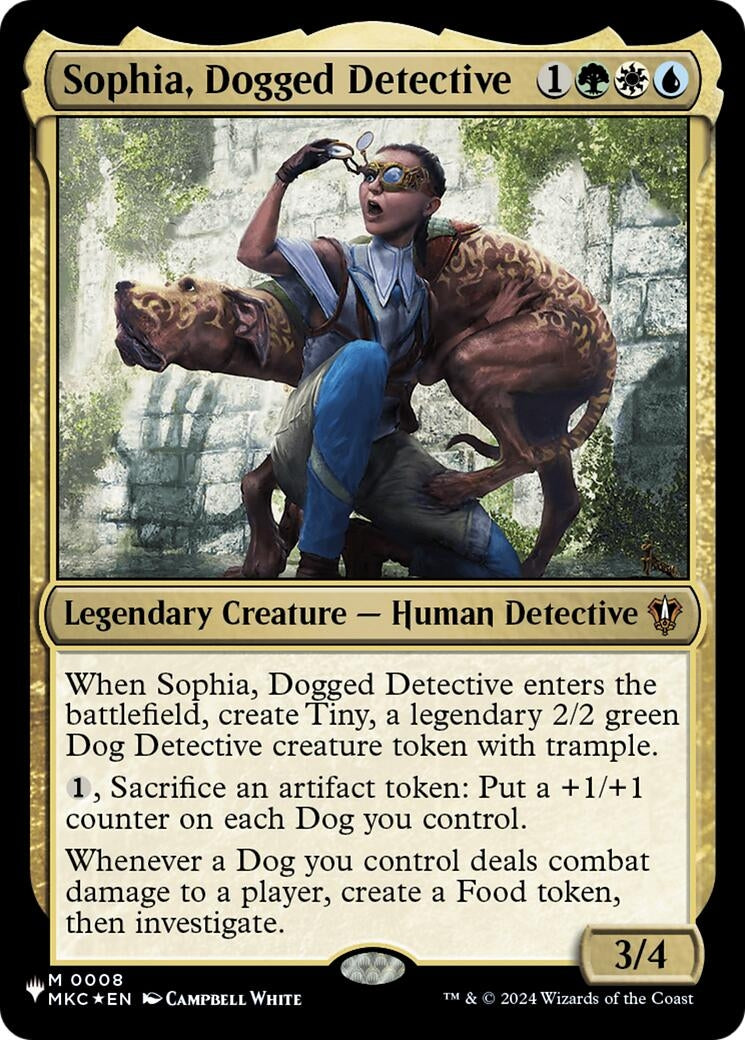Image for Sophia, Dogged Detective (8) - Magic: The Gathering