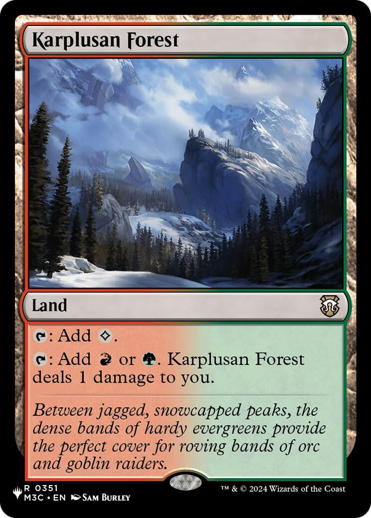 Image for Karplusan Forest (351) - Magic: The Gathering