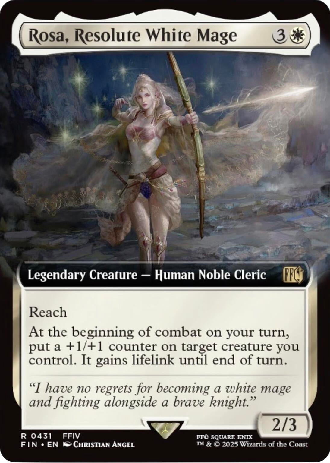 Image for Rosa, Resolute White Mage (Extended Art) (431) (FINAL FANTASY) - Magic: The Gathering