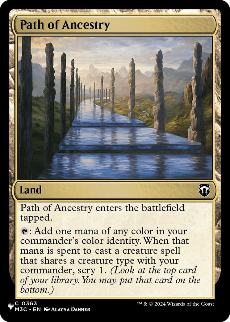 Image for Path of Ancestry (M3C) (363) - Magic: The Gathering