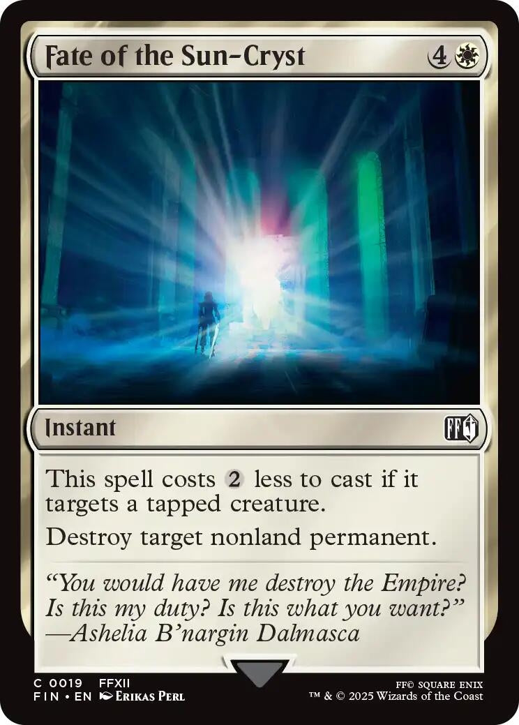Image for Fate of the Sun-Cryst (19) (FINAL FANTASY) - Magic: The Gathering