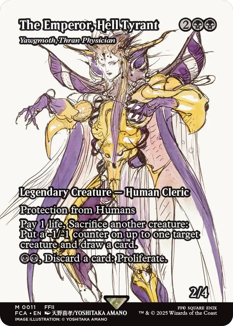 Image for The Emperor, Hell Tyrant - Yawgmoth, Thran Physician (Showcase) (11) (FINAL FANTASY: Through the Ages) - Magic: The Gathering
