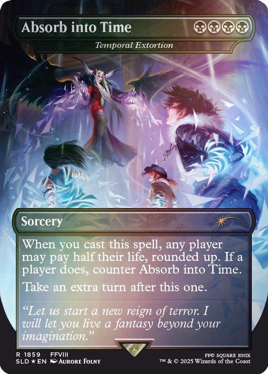 Absorb into Time - Temporal Extortion (Rainbow Foil) (1859) (Secret Lair Drop Series)