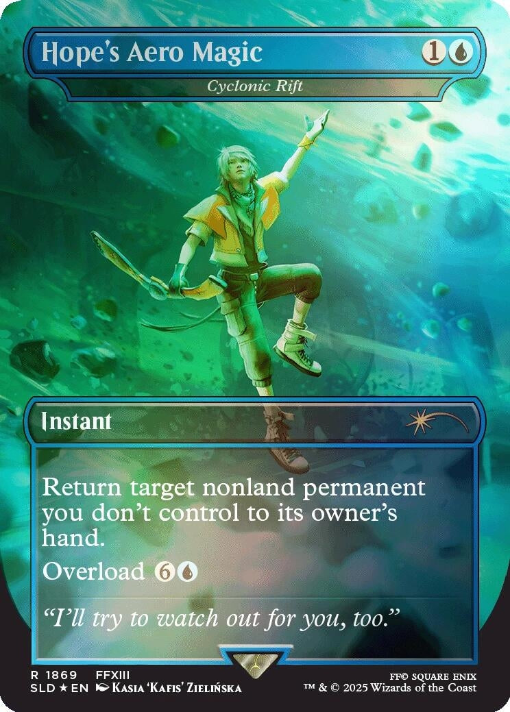 Image for Hope's Aero Magic - Cyclonic Rift (Rainbow Foil) (1869) - Magic: The Gathering