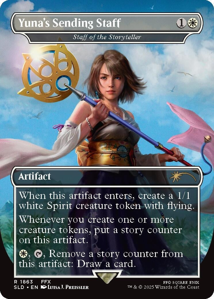 Image for Yuna's Sending Staff - Staff of the Storyteller (1863) - Magic: The Gathering