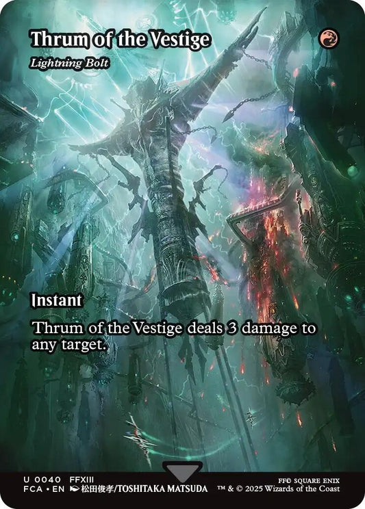 Image for Thrum of the Vestige - Lightning Bolt (Showcase) (40) (FINAL FANTASY: Through the Ages) - Magic: The Gathering