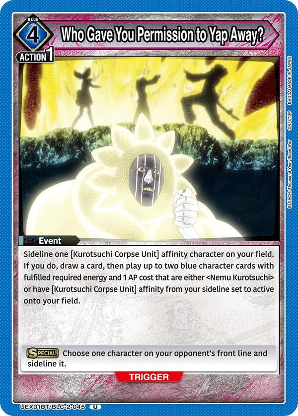 Who Gave You Permission to Yap Away? (UEX01BT/BLC-2-045) (UEX01BT)